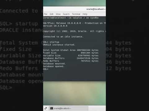 Oracle Database Startup Shutdown #shorts