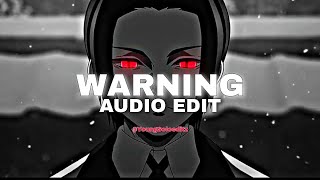 Warning-Mc Orsenedit Audio