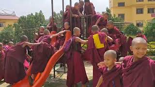 Happy Small Monks Buddhist World