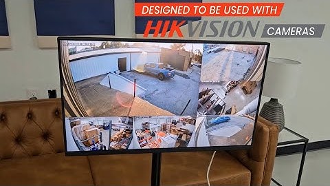 POE Powered Spot Monitor W/ Internal Hikvision Camera Decoder