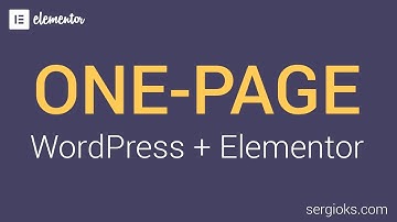 📢 Crear 𝗢𝗡𝗘 𝗣𝗔𝗚𝗘 en WordPress con 🔥 Elementor | 2019