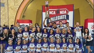 Weber State Small Coed 2024 NCA GRAND National Championship Routine 😼💜🏆 #cheer #stunt #sports