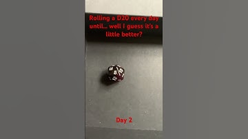 Rolling a D20 every day until 20 - day 2, not critical but still a fail