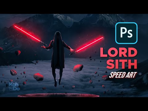 Creating a SITH WITH LIGHTSABERS | Photoshop Speed Art