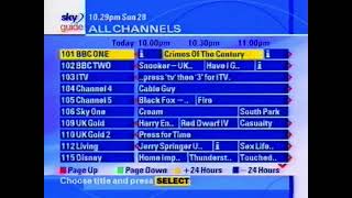 Sky channel surfing