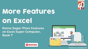 More Features on Excel Class 7 Computer - Ratna Sagar  Super Computer Book 7 Videos