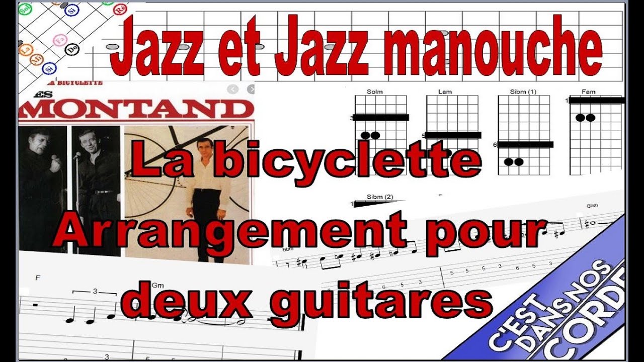 tab guitare à bicyclette