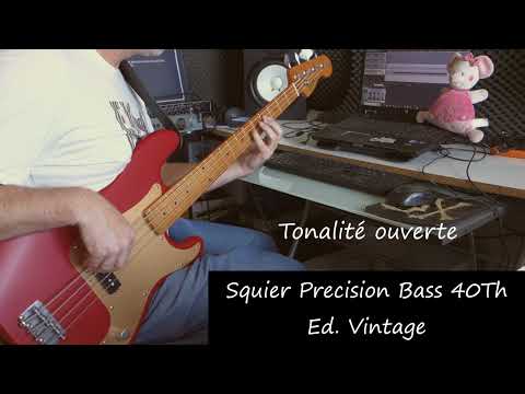Test Squier Precision Bass 40th, Edition "Vintage"