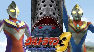 [PS2] Ultraman Fighting Evolution 3 - Gatanozoa vs Ultraman Tiga and Ultraman Dyna (1080p 60FPS)