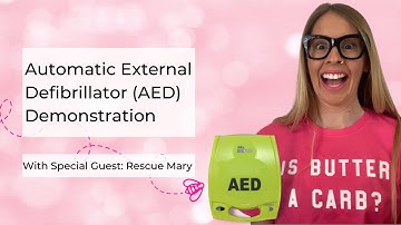 Automated External Defibrillator (AED) Demo | With special guest: Rescue Mary (comical))