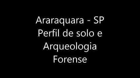 Araraquara Perfil Solo Arqueologia Forense Clement...