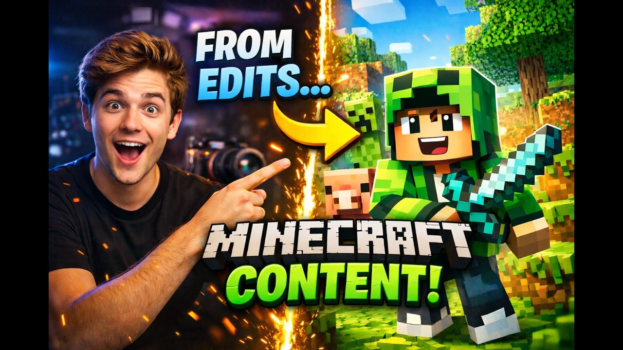 I quit Edits... I am doing minecraft now - YouTube