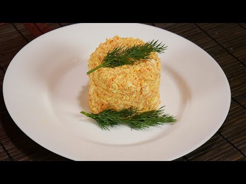 Видео рецепт Салат с морковью и творогом