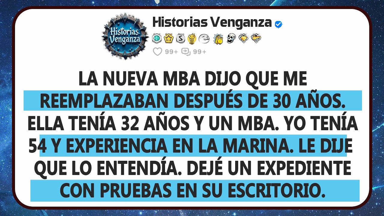 La Nueva Mba Me Reemplazó. ¡Mi Evidencia Lo Revelará Todo !