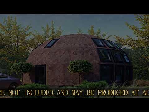  ECOHOUSEMART Moon House 33' DIAM Dome FRAMING KIT D33H-986,  Dark brown : Patio, Lawn & Garden