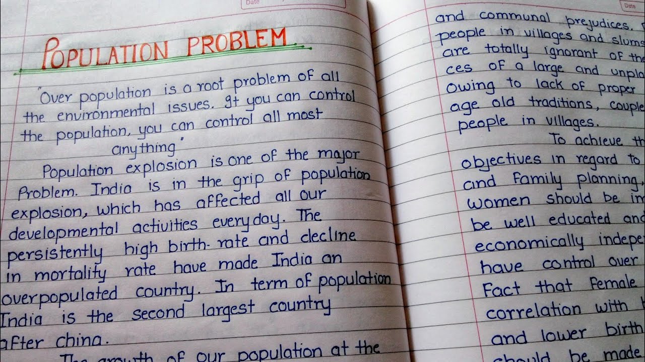 essay on population problem in india