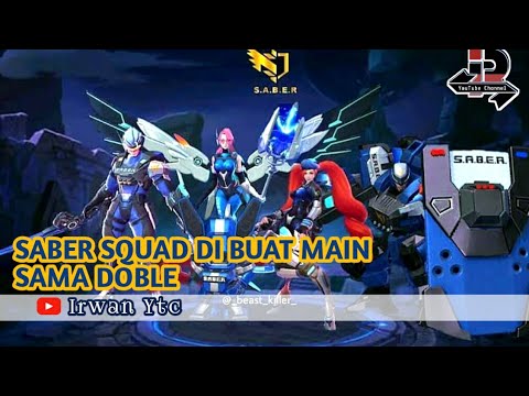 SABER SQUAD DI  BUAT MAIN SAMA DOBLE CHOU KARTUN  