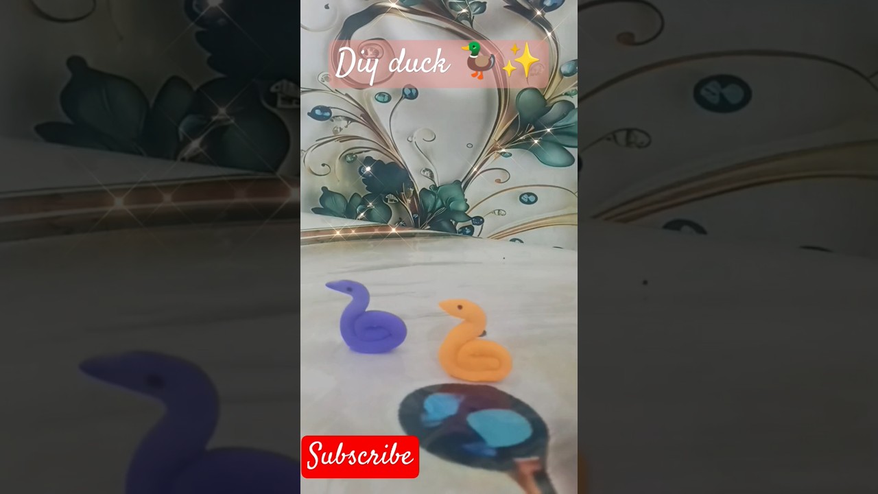 Diy duck from clay 🦆✨ ||.      