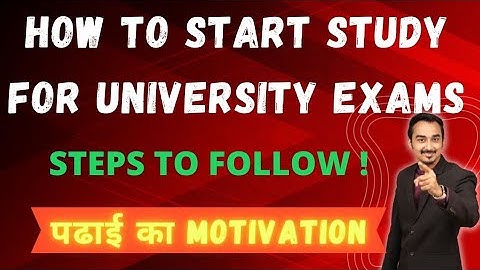 HOW TO START STUDY FOR UNIVERSITY EXAM🔥| FIRST YEAR ENGINEERING | ENGINEERING | SAURABH DAHIVADKAR