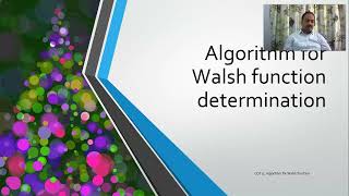 CDT17_Algorithm for Walsh functions