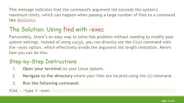 How to Overcome the xargs Argument List Too Long Error in Linux