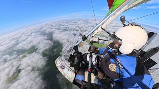 Joining the Circuit at Popham Decending Through the Clouds
