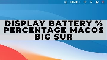 How To Display The Battery Percentage In The Menu Bar On macOS Big Sur | Battery Percentage on Mac
