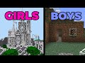 boys vs girls playing minecraft