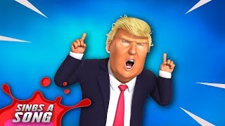 Trump Plays Fortnite Lets Build A Wall Song Youtube - roblox build a wall song