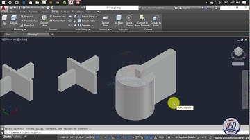 Lesson 87: Solid edit in Autocad 3D | Union Command in Autocad 3D | Separate Command In Autocad 3D