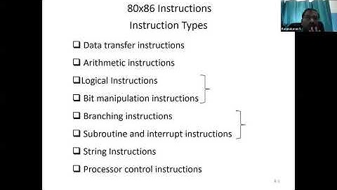8086 Instruction Set