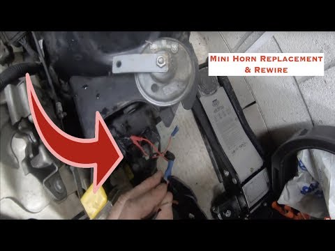 mini-cooper-horn-replacement-&-re-wire-with-new-connectors