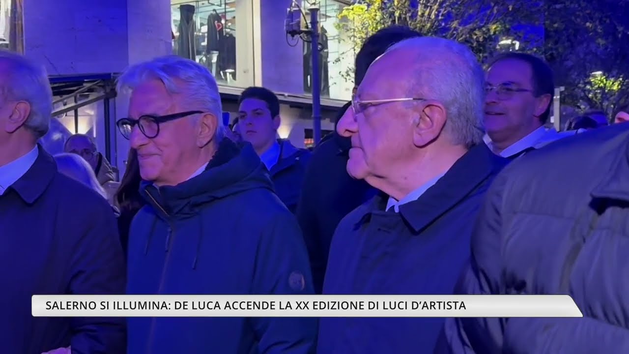 Salerno si illumina: De Luca accende la 20esima edizione di 