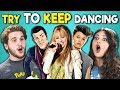 COLLEGE KIDS REACT TO TRY TO KEEP DANCING CHALLENGE