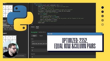 Python Magic: Optimizing LeetCode 2352 Solution | Equal Row and Column Pairs