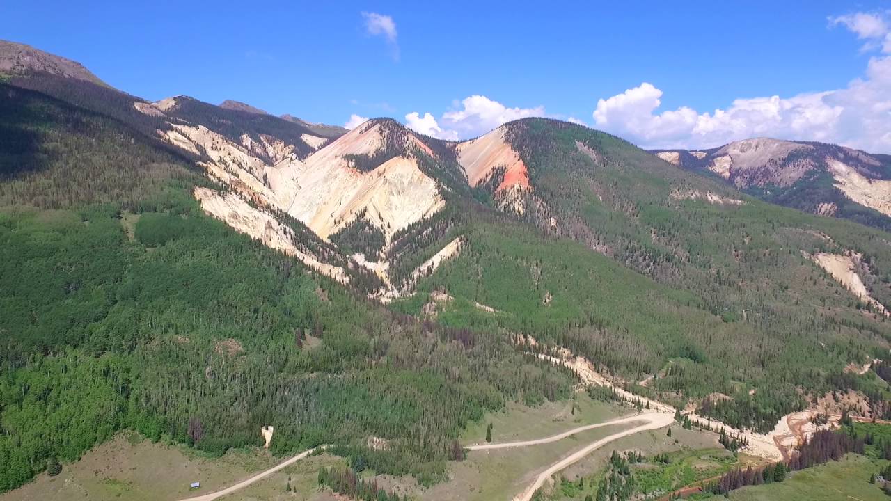 Drone Flight of CO Rockie Mountains Near Elwood Pass Colorado YouTube
