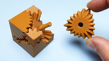 Amazing Screwless Cube Gears