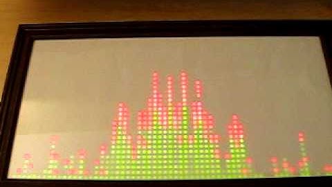 Stereo LED Matrix Audio Spectrum Analyzer