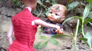 Barbie Little Brother||Barbie Doll All Day Routine||Putul Khela||Puppet||Putul||I Am Barbie||