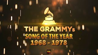 Grammy's | Song Of The Year 1968 - 1978 | Grammy Awards | ChartExpress #grammy #grammyawards #soty