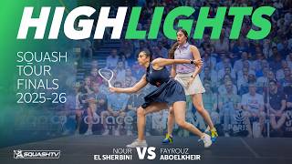 🇪🇬 Aboelkheir v ElSherbini 🇪🇬 | PSA Squash Tour Finals 2025-26 | QUARTER FINAL HIGHLIGHTS
