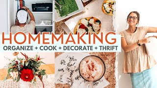 HOMEMAKING + Mennonite Mom Life: Organize, Cook, Decorate, + Thrift with Me!