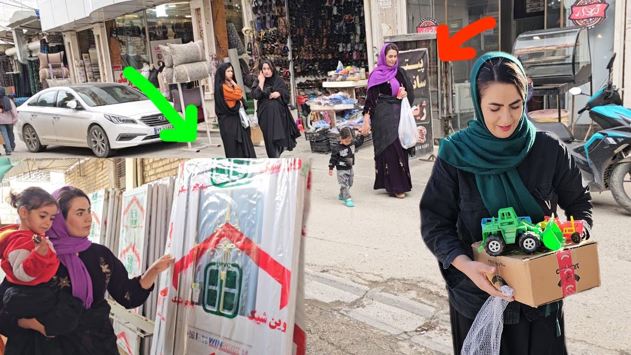 A real-life family story: A child's smile and joy after buying shoes at the market