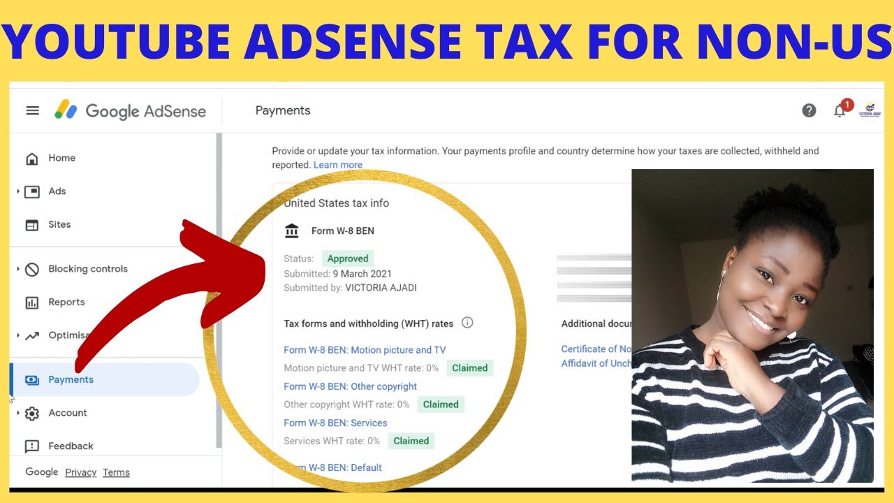 How to fill Youtube Adsense Tax Info for non US Youtube Creators in 2022 |Get 0% Witholding Tax Rate - YouTube