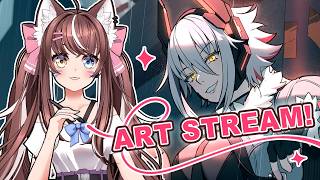 [Art stream +HSR ] More Zentreya art + Gacha pull for SilverWolf