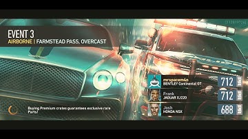 Need for Speed No Limits Bentley Continental GT Day 7 Race 3 walkthrough