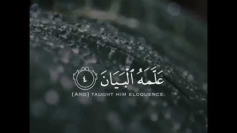 آيات من سورة الرحمن بصوت هادئ وجميل 💛 حالات واتساب دينية 💛 ستوريات انستغرام 💛