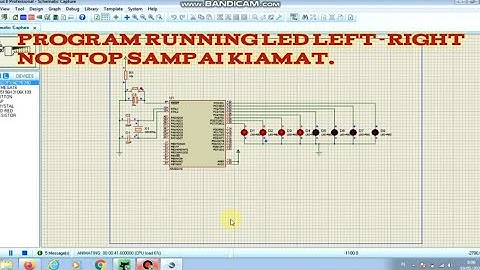 Program Led berjalan dengan Bascom AVR |Program running LED with Bascom AVR. || proteus pemula.