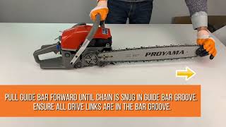 How To Emble The Bar And Chain On A Gas Chainsaw Proyama