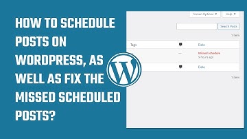 How to schedule your posts in WordPress, also fix missed scheduled posts? #WordPress 60
